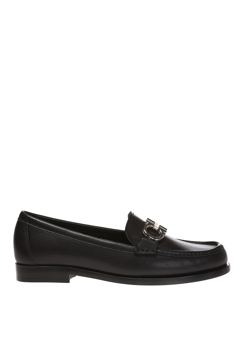 Salvatore Ferragamo ROLO ローファー 6 1/2 D Salvatore Ferragamo Gancini Rolo Moc-Toe Block-Heel Loafers